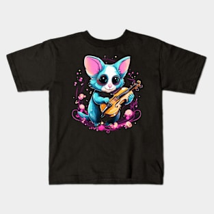 Sugar Glider Playing Violin Kids T-Shirt